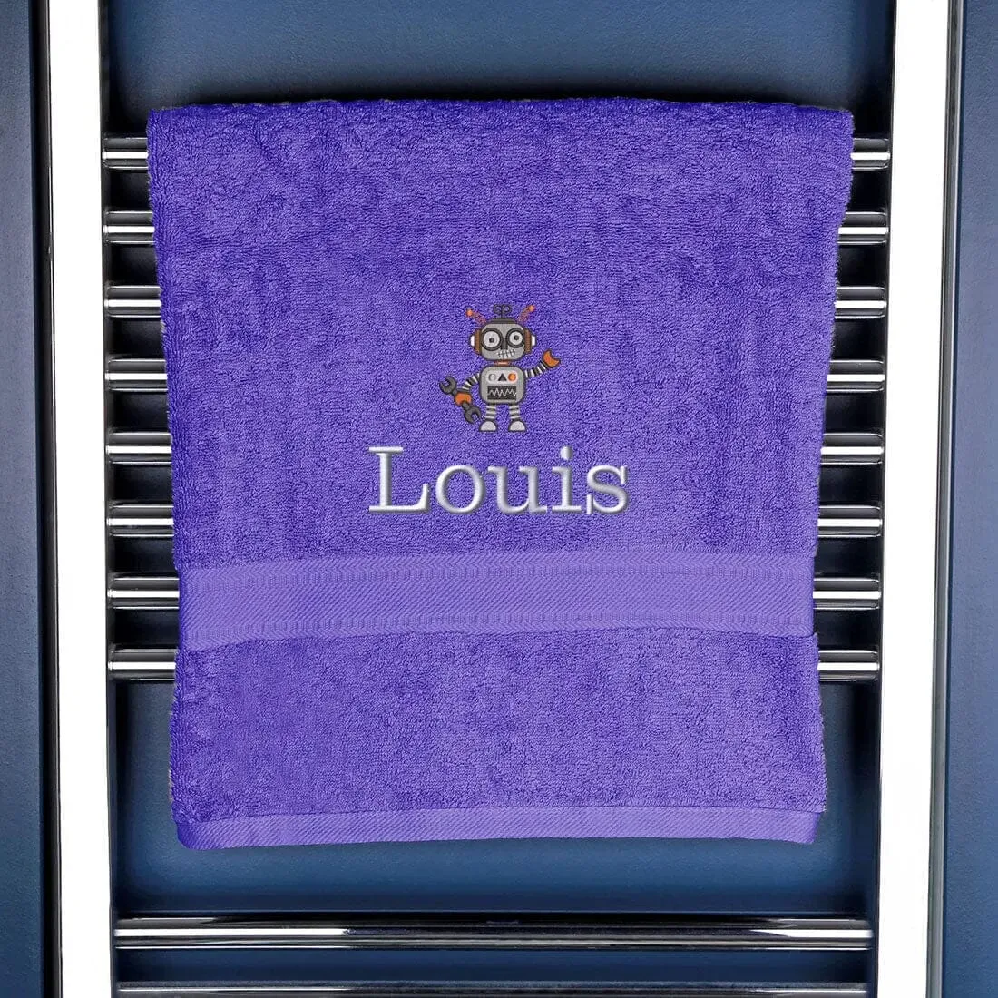 Children's Robot Bath Towel