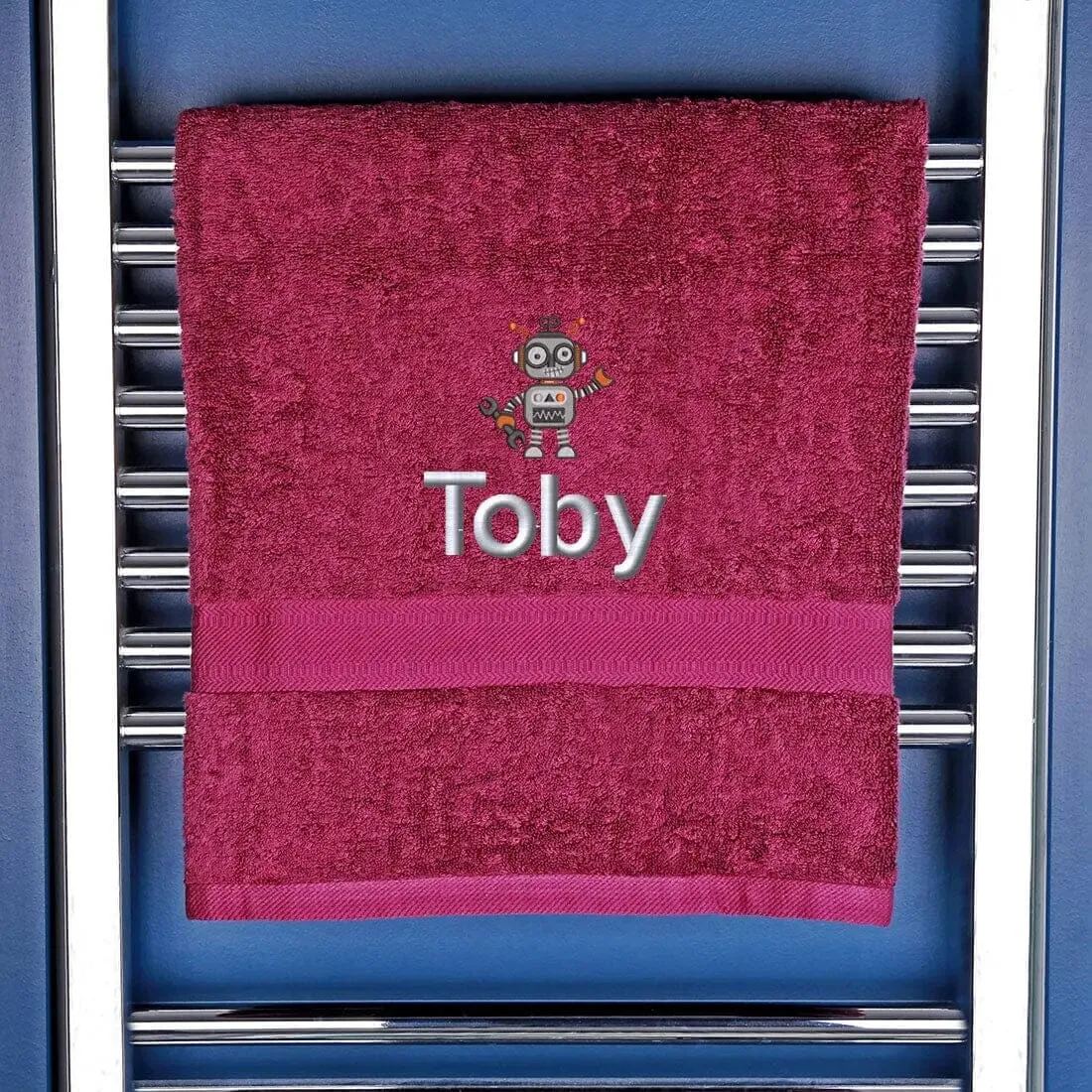Children's Robot Bath Towel