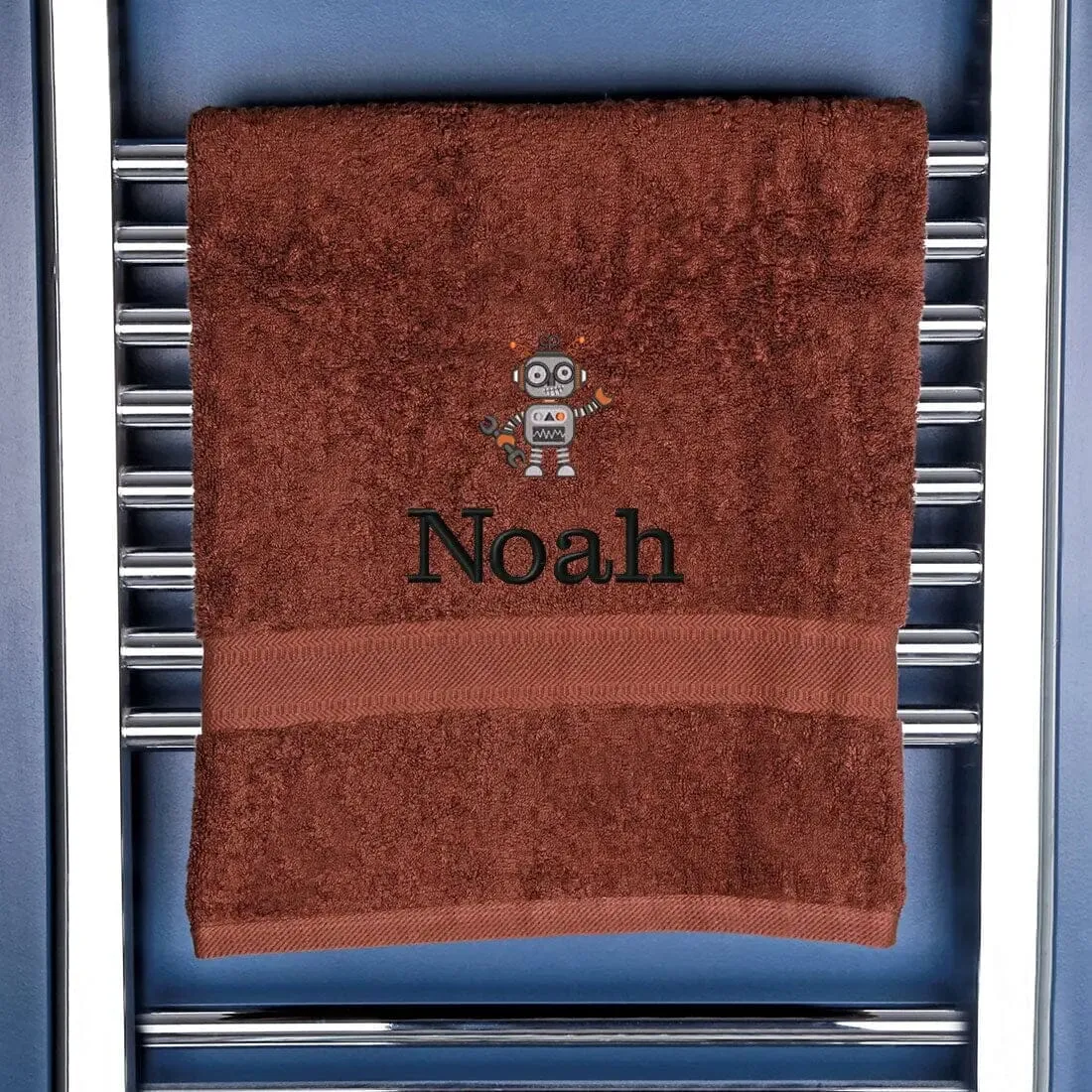 Children's Robot Bath Towel
