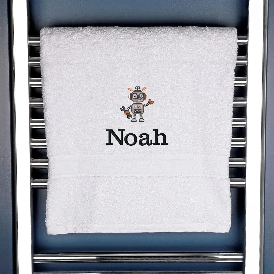 Children's Robot Bath Towel