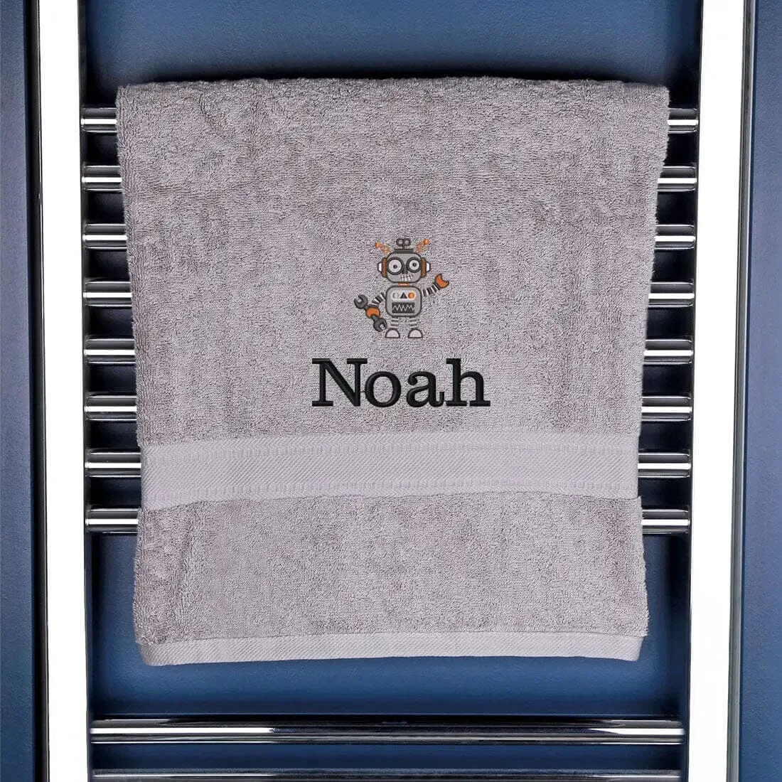 Children's Robot Bath Towel