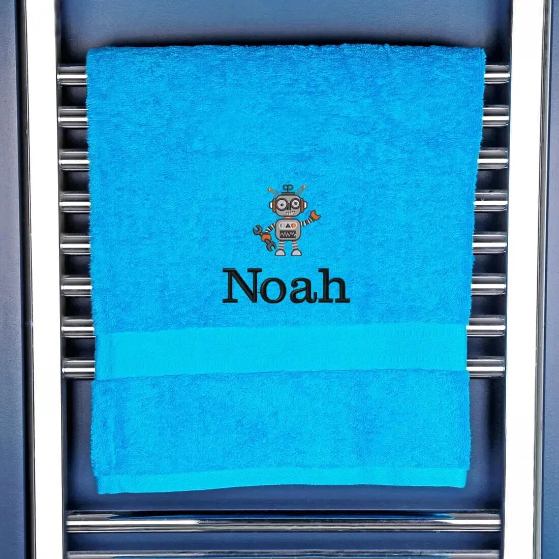 Children's Robot Bath Towel