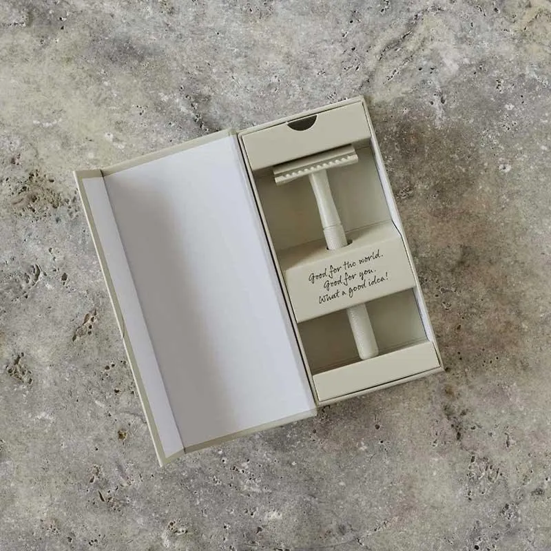 Chrome Safety Razor - Cream