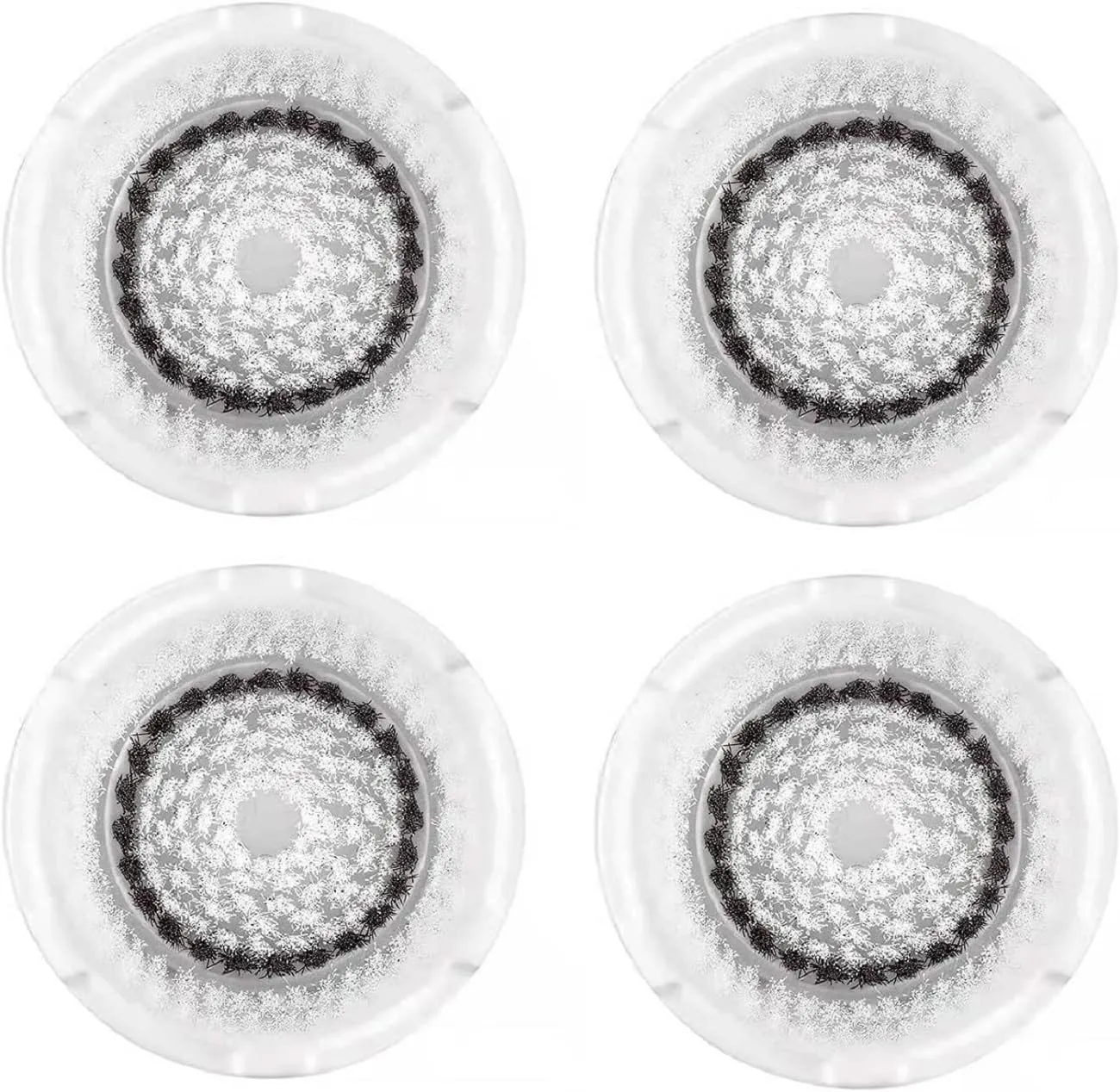 Clarsonic Sensitive Facial Cleansing Brush Head Replacement | Compatible with Clarisonic Mia 1, Mia 2, Mia Fit, Alpha Fit, Smart Profile Uplift, 4 Pack