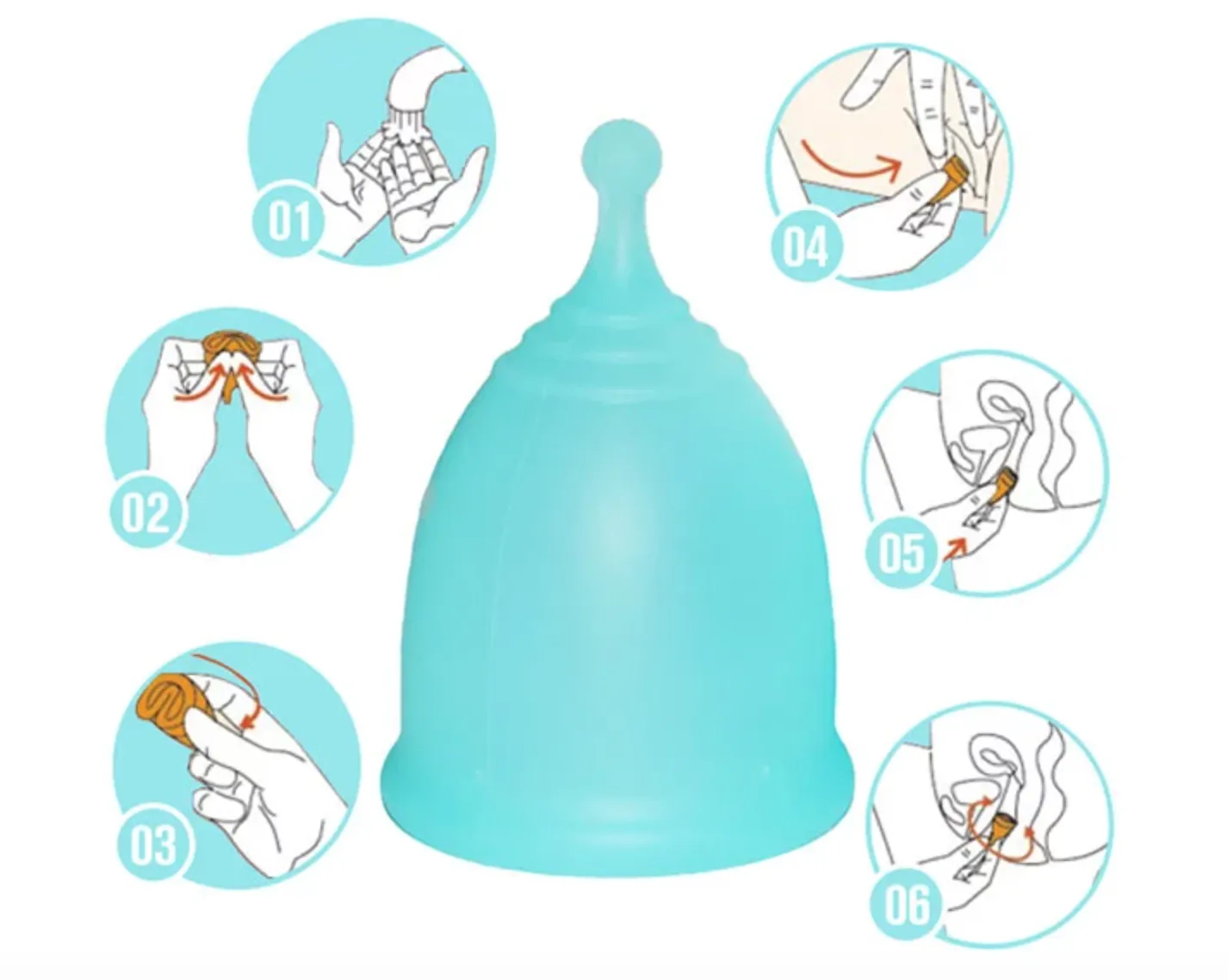 Classic Bell Menstrual Cup - Rainbow