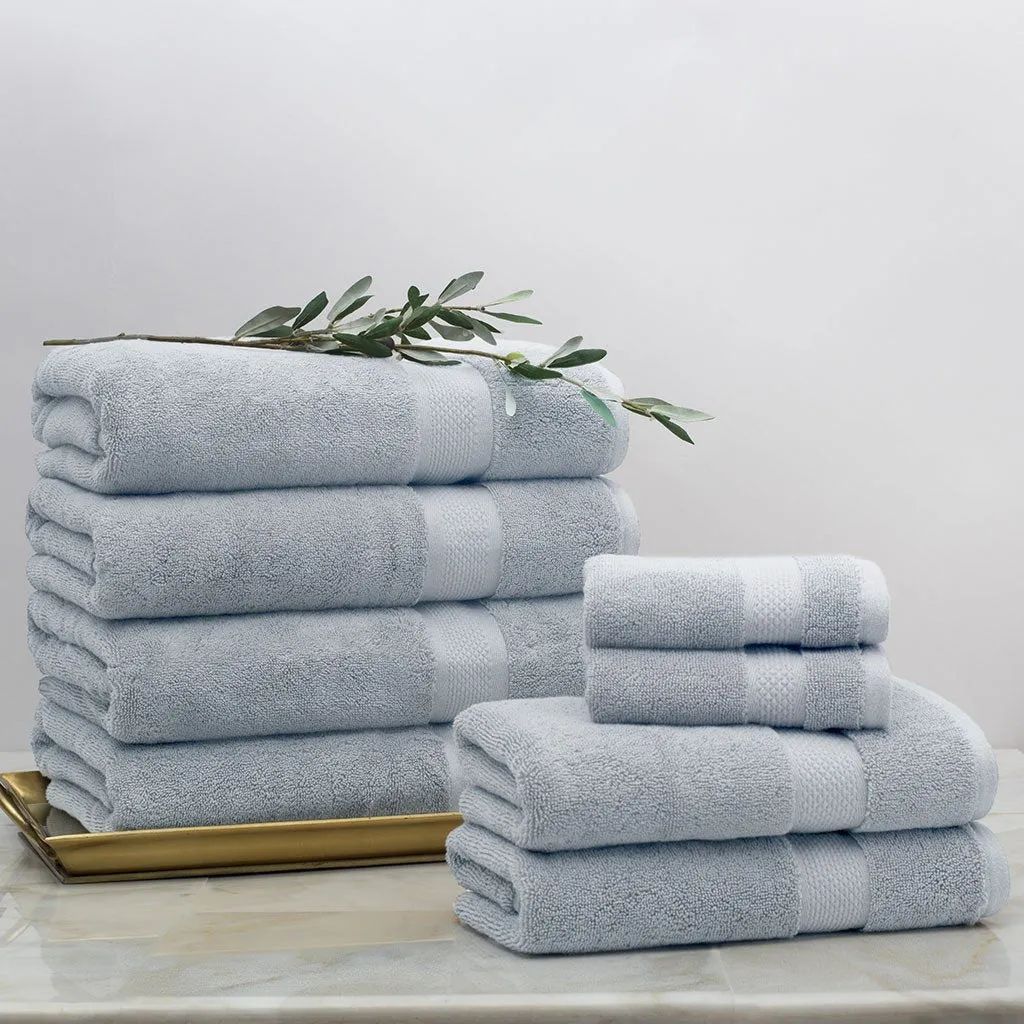 Classic Blue Towel Spa Bundle (2 Wash   2 Hand   4 Bath Towels)