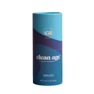 Clean Age Deodorant Natural Waves - 2 Oz