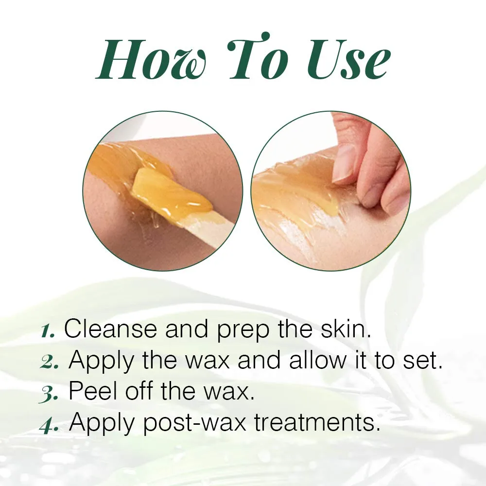 Clean   Easy Brazilian Hard Wax, Full Body Hair Removal For All Skin Types, 14 oz