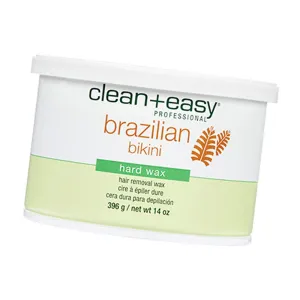Clean   Easy Brazilian Hard Wax, Full Body Hair Removal For All Skin Types, 14 oz