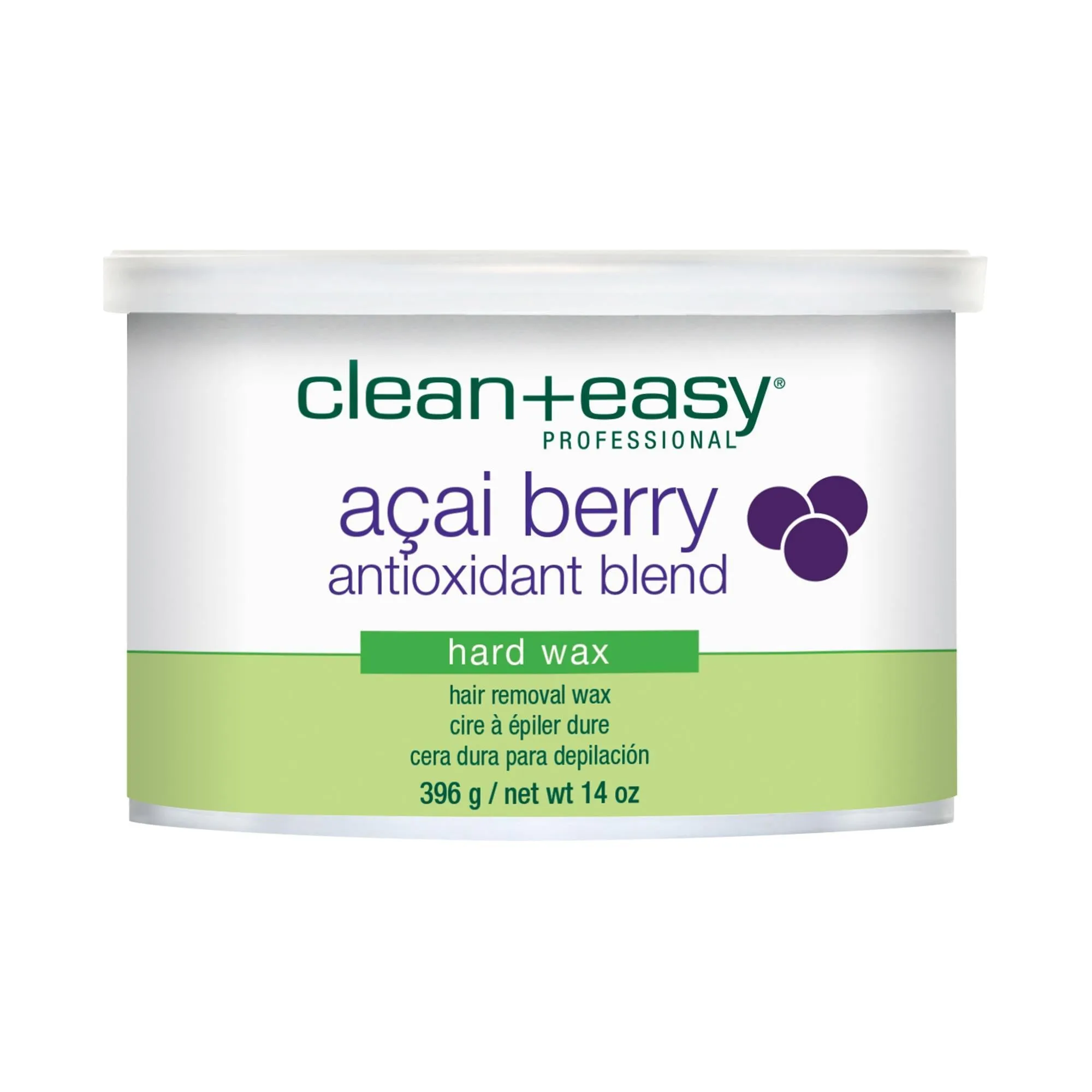 Clean   Easy Hard Wax, Acai Berry Antioxidant Blend, 14 oz