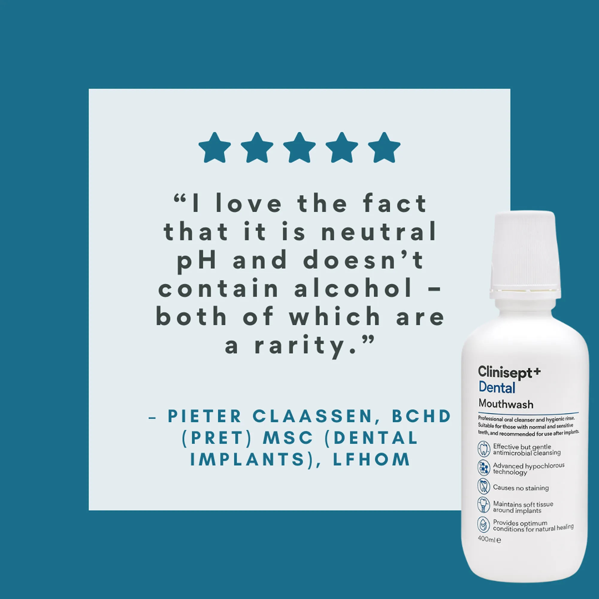 Clinisept  Dental Mouthwash - 600ml Bottle (For Professional Use)