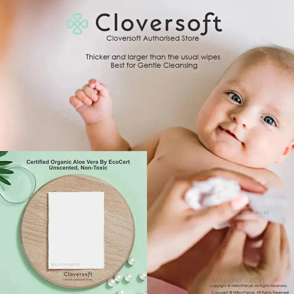 Cloversoft Wet Wipes | Hand Wash | Cloth Wipes | Baby Wipes | Clear Stock