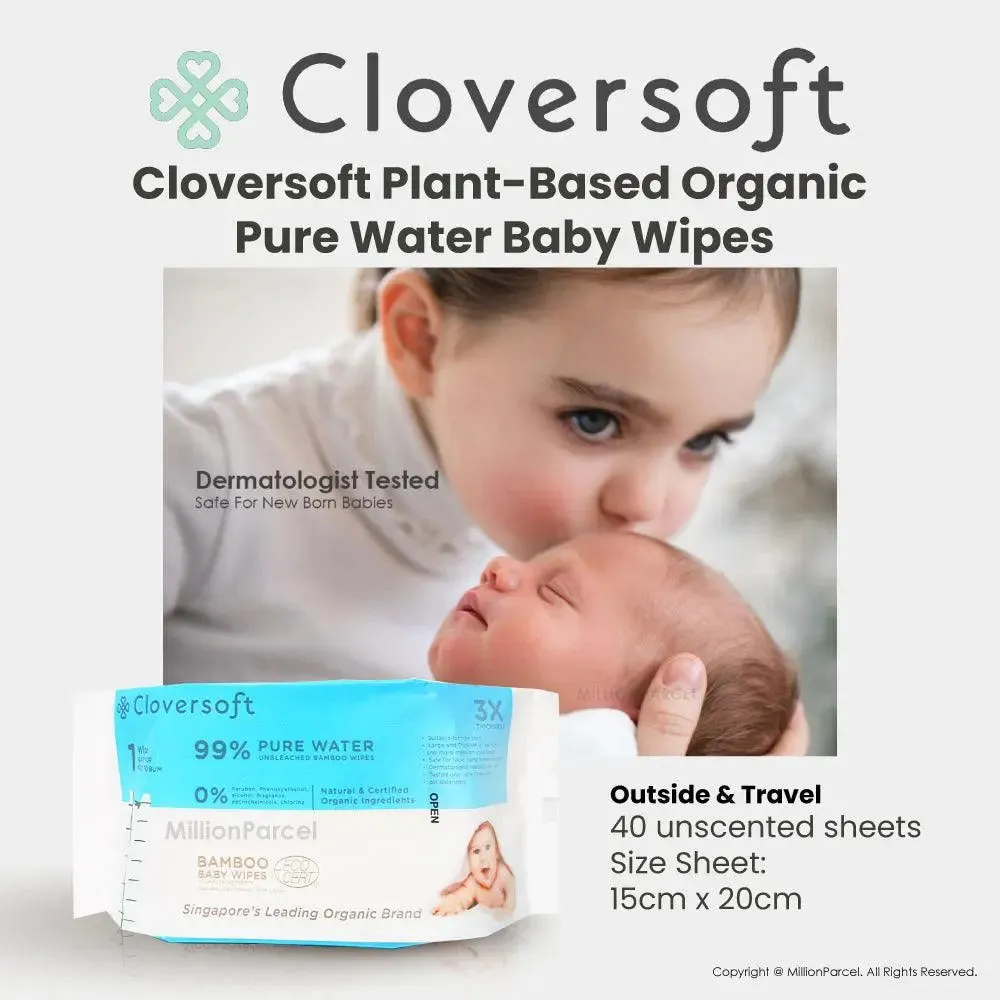 Cloversoft Wet Wipes | Hand Wash | Cloth Wipes | Baby Wipes | Clear Stock