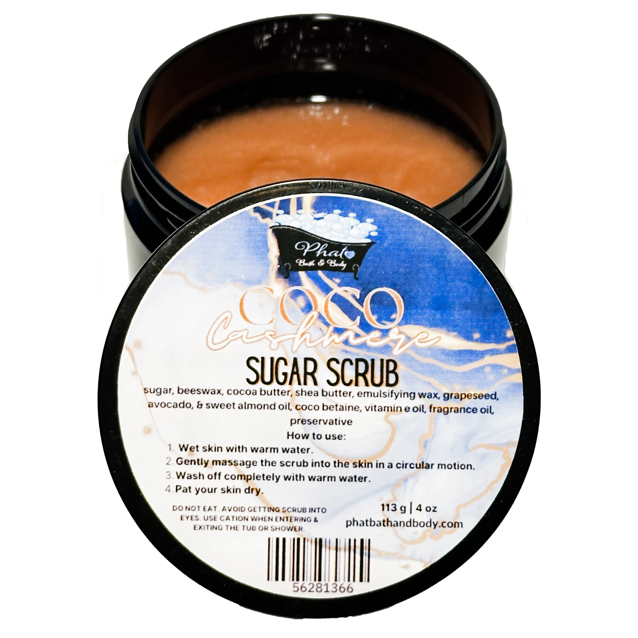 Coco Cashmere Whipped Shea Sugar Scrub Cocoa Butter 4 oz