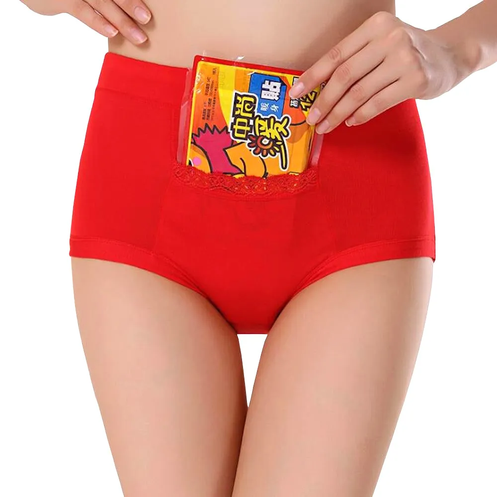 CODE RED Period Panties with Pocket- Red- L