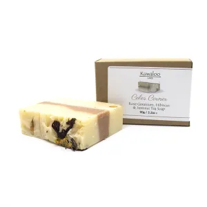 'Coles Corner' Organic Soap 90g - Rose Geranium, Hibiscus & Jasmine Tea