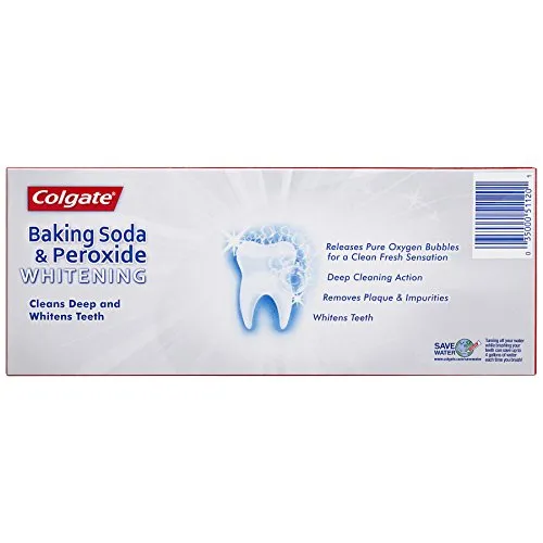 Colgate Baking Soda and Peroxide Whitening Toothpaste - 6 Ounce (Pack of 2)