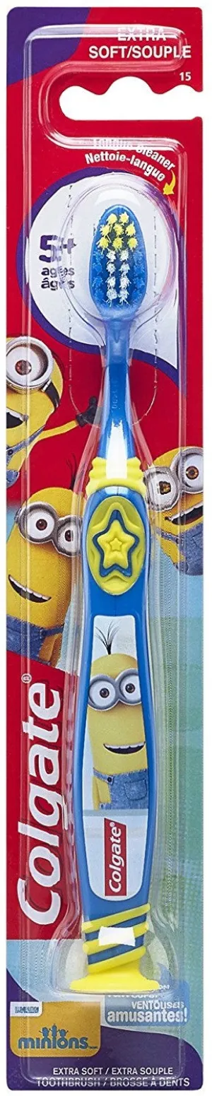 Colgate Minions Kids Toothbrush for ages 5  Extra Soft Bristles, 1 ct*