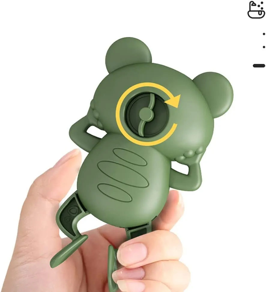 COSMOBABY Bath Toys, Cute Swimming Bath Toys for Toddlers 1-3, Floating Wind Up Toys for 1-5 Year Old Boy Girl, New Born Baby Bathtub Water Toys, Preschool Toddler Pool Toys frog Proudly MADE IN INDIA