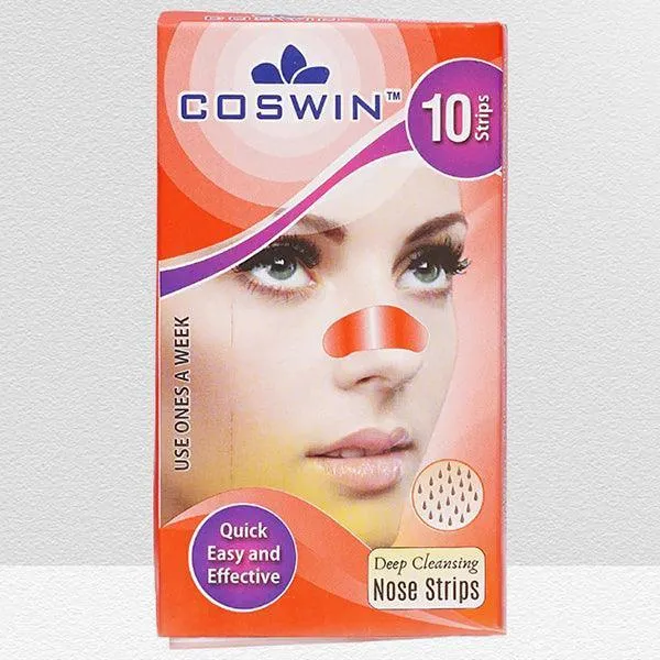 COSWIN NOSE STRPS RED 10PC