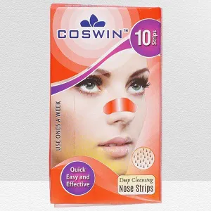 COSWIN NOSE STRPS RED 10PC