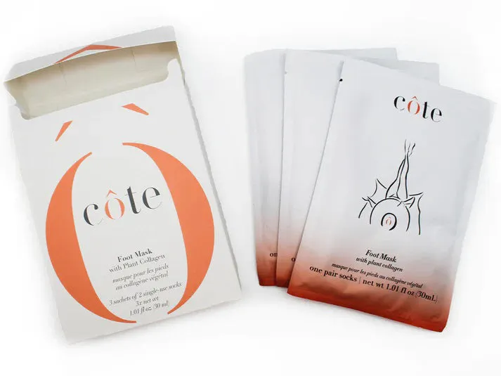 COTE - FOOT MASK WITH COLLAGEN 3 PACK