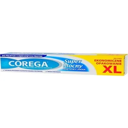 Cream for fixing dentures Corega Extra Strong with mint flavor, 70 g, Sony