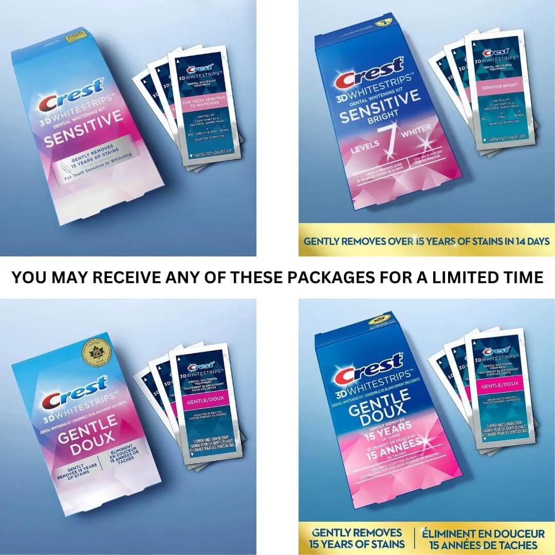 Crest 3D Whitestrips for Sensitive Teeth