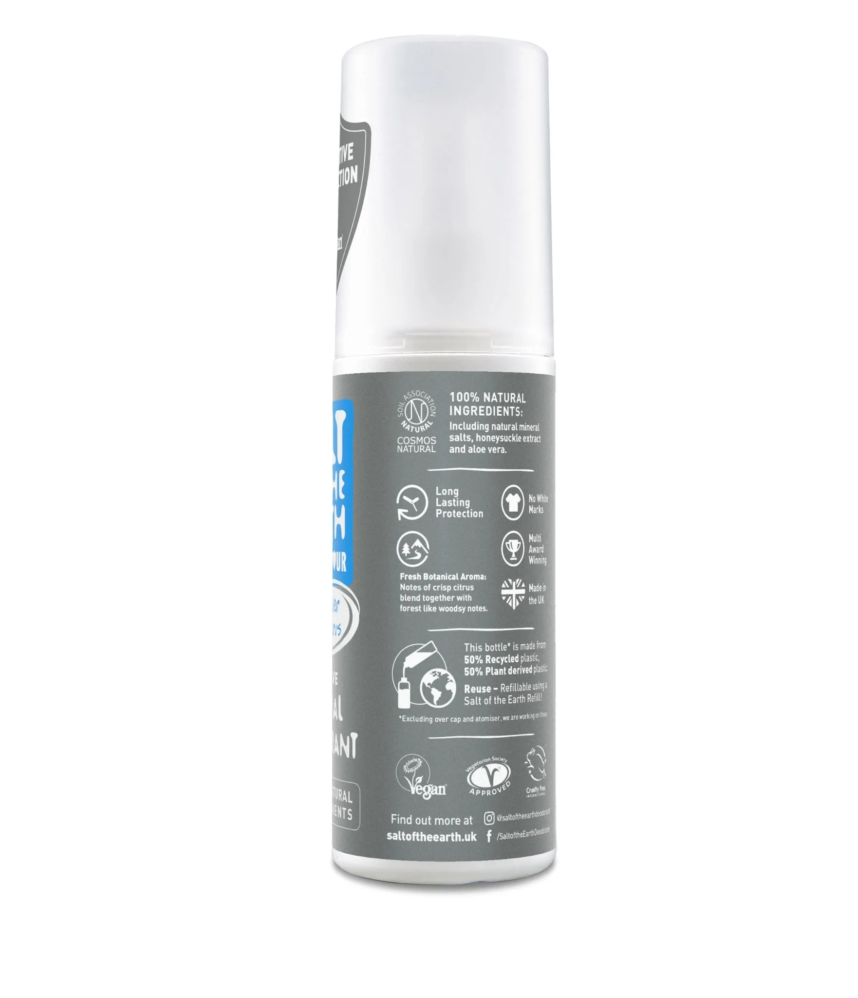 Crystal salt deodorant for men, Spray, 100 ml