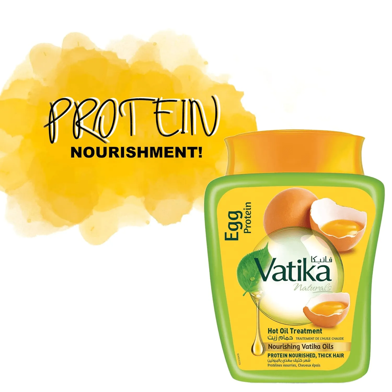 Dabur Vatika Egg Protein Hot Oil Treatment For Thick Hair - 500g