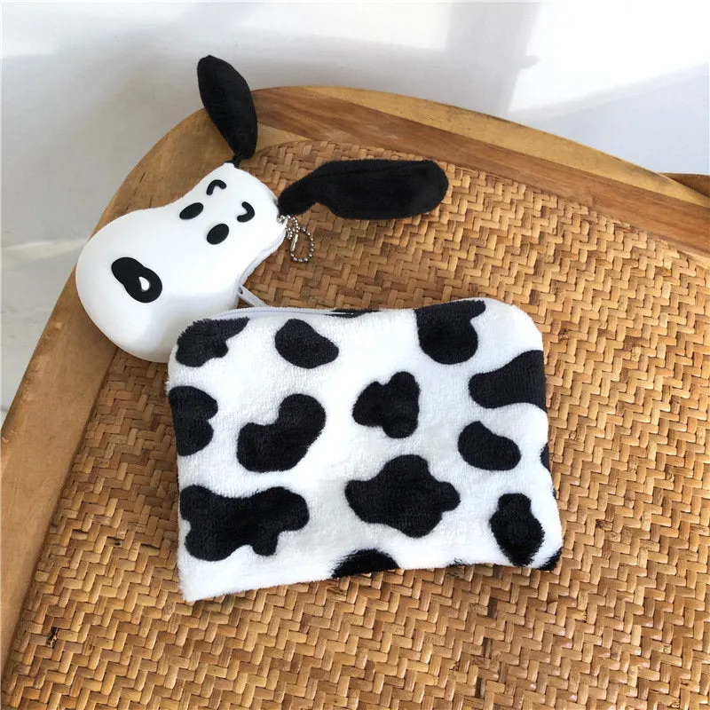 Dalmation Coin Pouch | Black and White Coin Wallet | Coin Purse | Sanitary Pad Holder | Gift for Her Birthday Gift | Christmas Gift