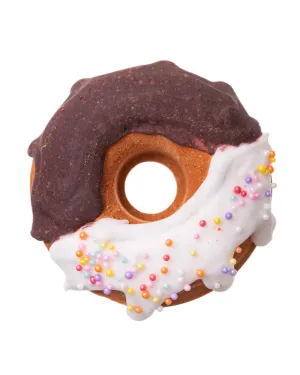 De Soap Brown/White Frosting Donut Bath Bomb