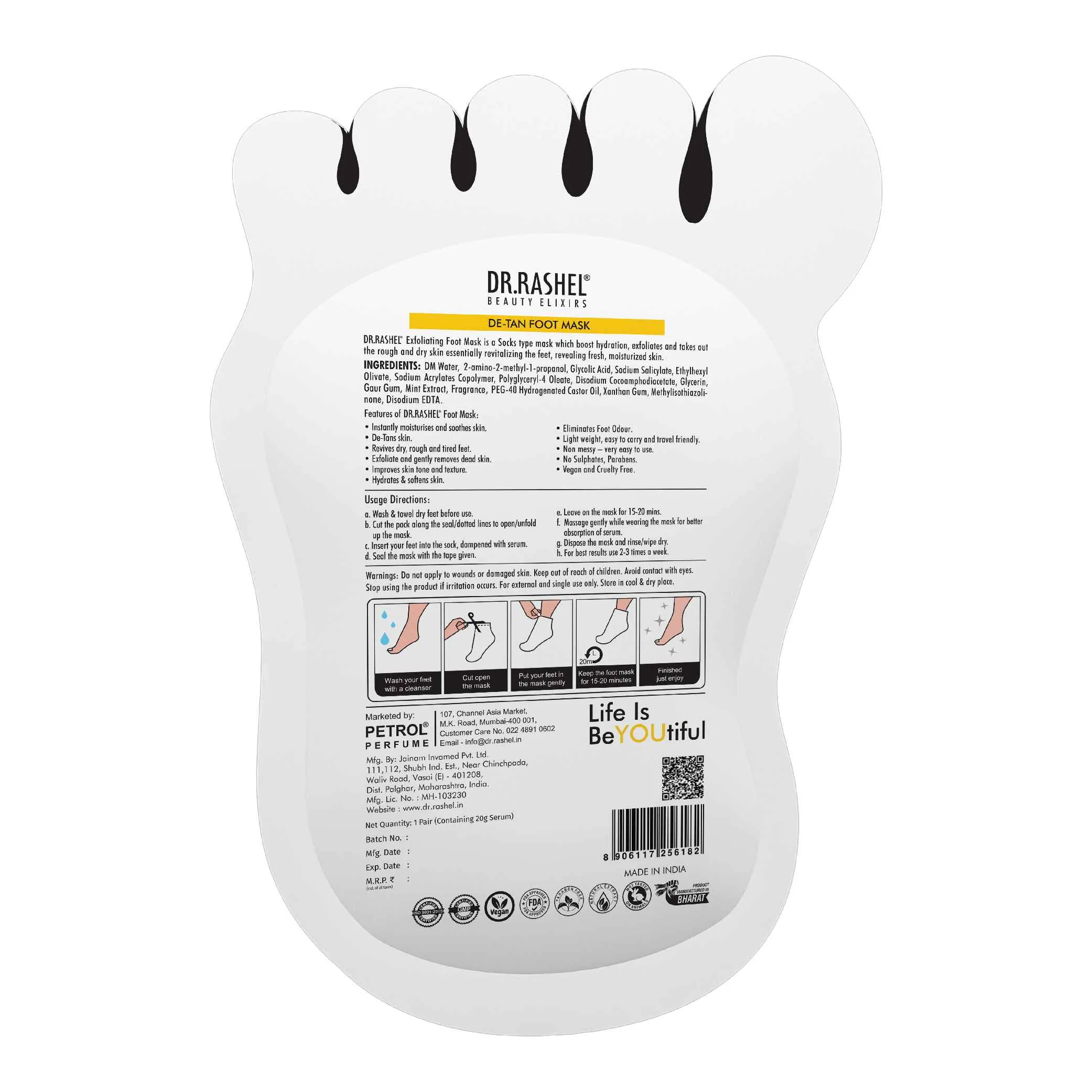De-tan Foot mask