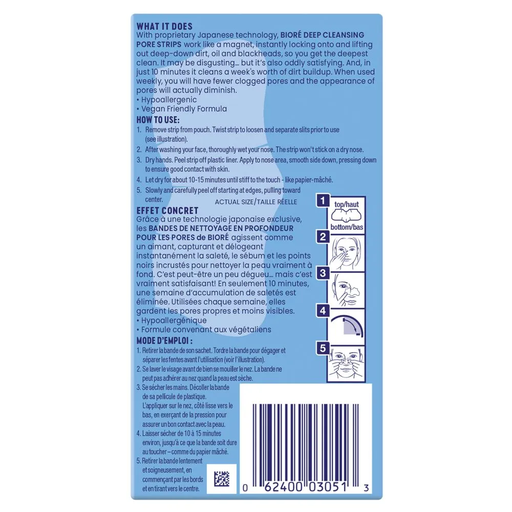 Deep Cleansing Pore Strips