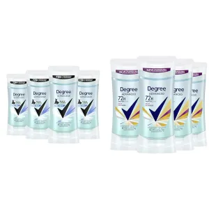Degree Antiperspirant for Women Protects from Deodorant Stains & Advanced MotionSense Antiperspirant Deodorant 4 Count 72-Hour