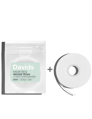 Dental Floss Refillable Dispenser   Refill | Davids Natural Toothpaste