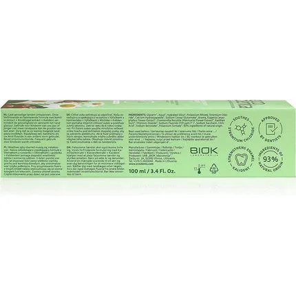 Desensitizing toothpaste with Calident, chamomile extract clove extract 100ml, Ecodenta