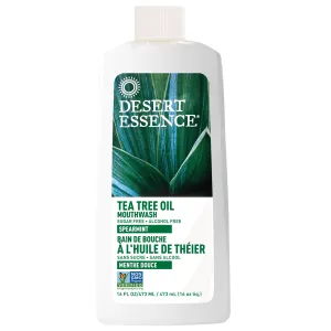 Desert Essence Mouthwash Tea Tree Oil With Spearmint 473mL