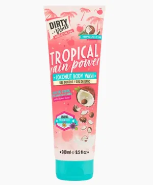 Dirty Works  Tropical Rain Power Coconut Body Wash