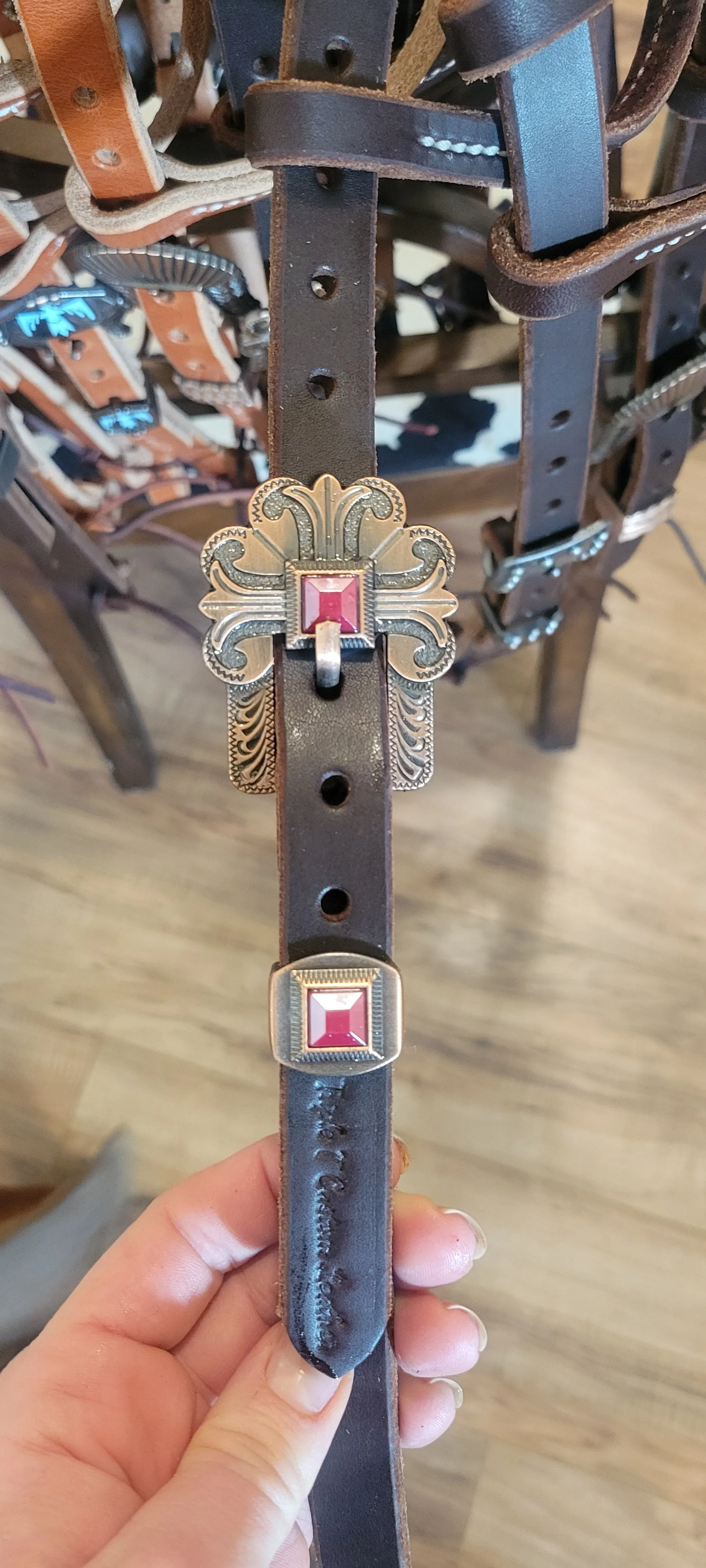 Double Buckle One Ear Work Headstall