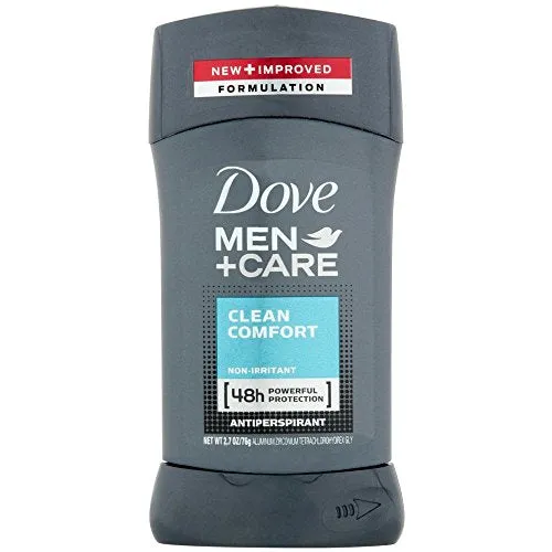 Dove Men Care Antiperspirant Deodorant Stick, Clean Comfort, 2.7 oz