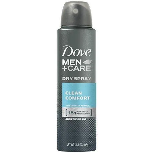 Dove Men Care Dry Spray Antiperspirant, Clean Comfort 3.8 Oz