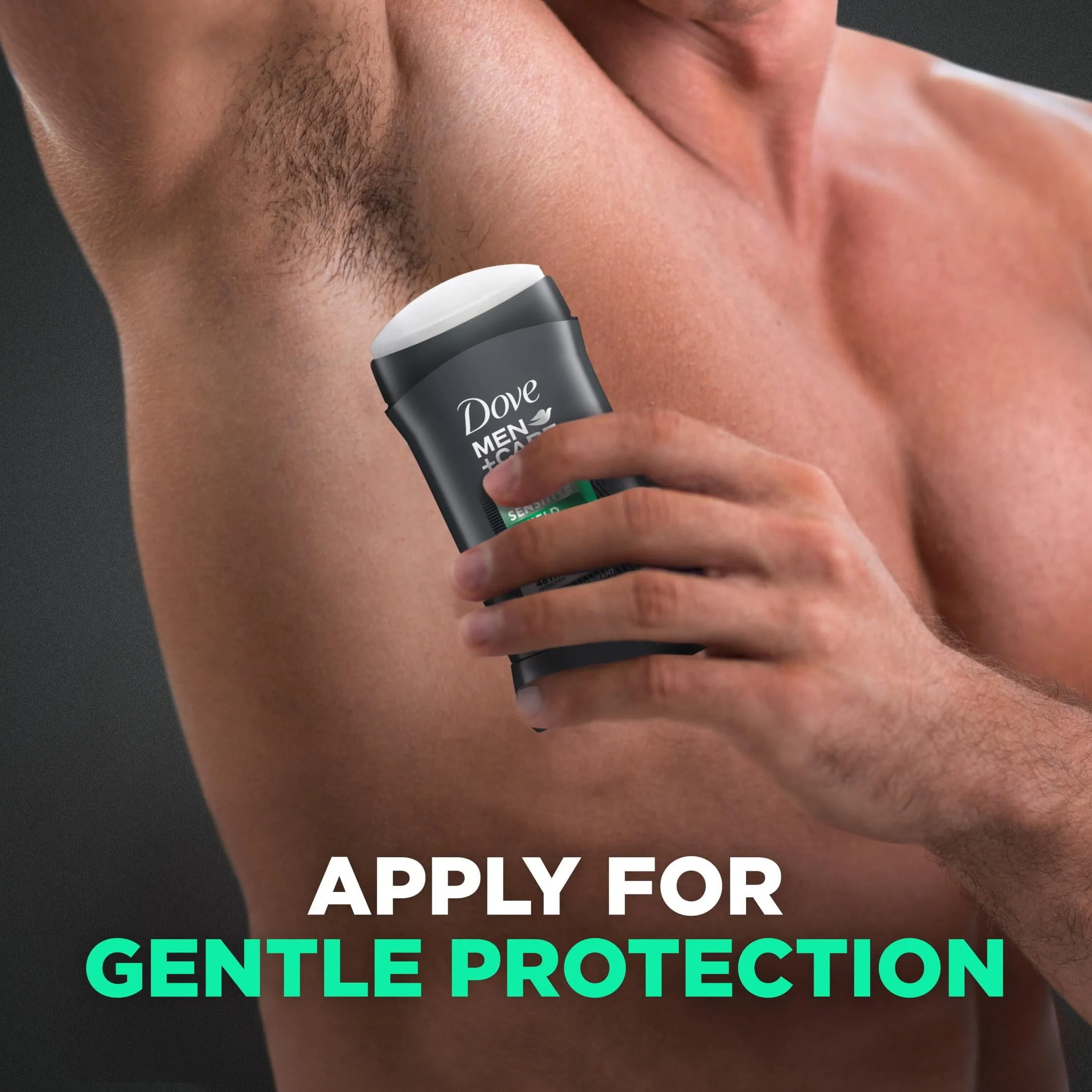 Dove Men Care Sensitive Shield Long Lasting Antiperspirant Deodorant Stick, Woody, 2.7 oz