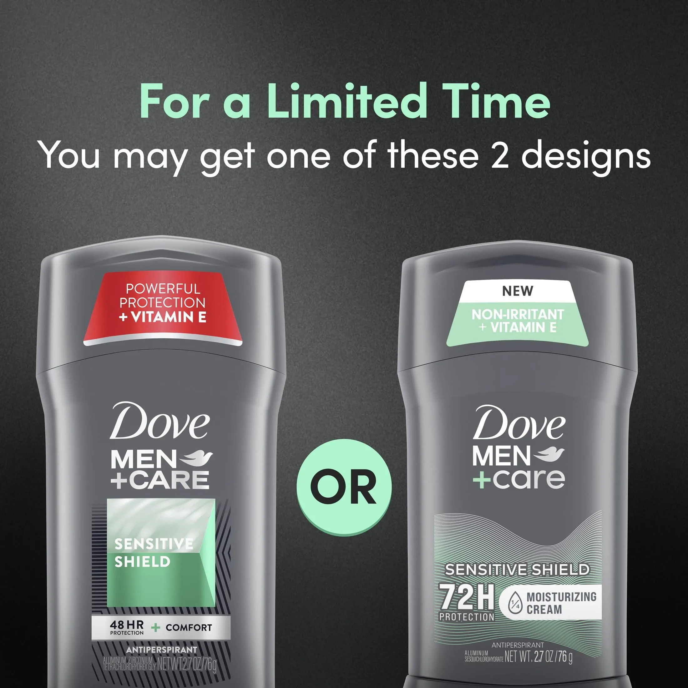 Dove Men Care Sensitive Shield Long Lasting Antiperspirant Deodorant Stick, Woody, 2.7 oz