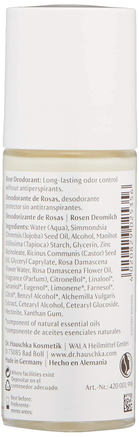Dr. Hauschka Rose Deodorant, 1.7 Ounce