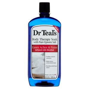 DR TEAL'S BODY THERAPY SOAK- EASES ACHES & PAINS INFUSED WITH MENTHOL 1000ML
