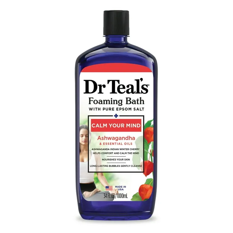 DR TEAL'S FOAMING BATH WITH ASHWAGANDHA 1000ML