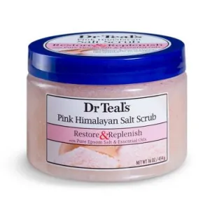 DR TEAL’S Restore & Replenish Pink Himalayan Sea Salt Scrub مقشر الجسم