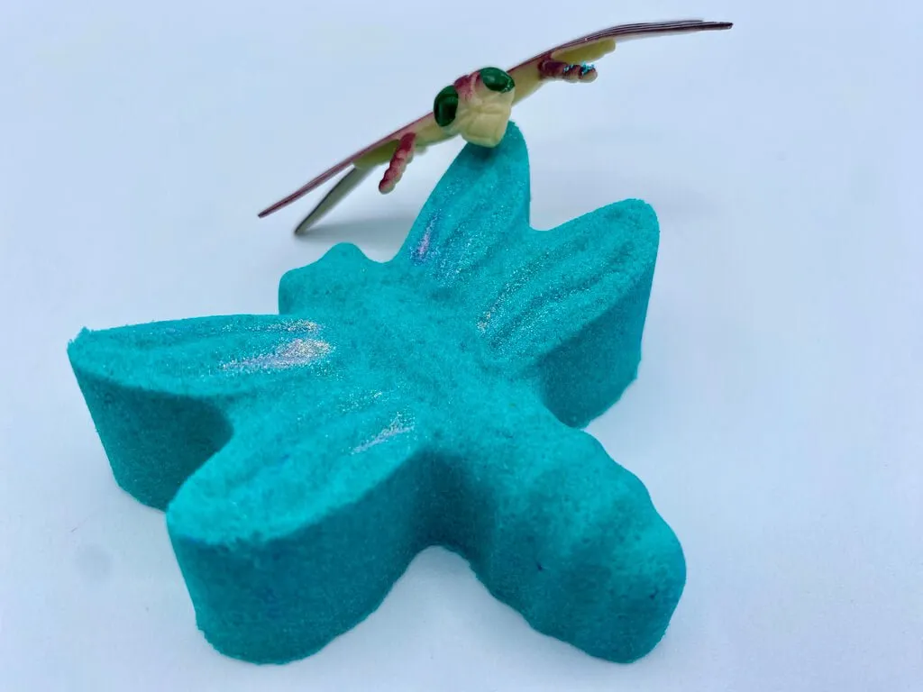 Dragonfly Bath Bomb with Toy Flying Insect Inside