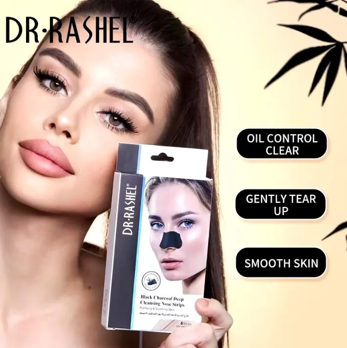 Dr.Rashel 6 Strip Black Charcoal Deep Cleansing Nose Strips DRL- 1702